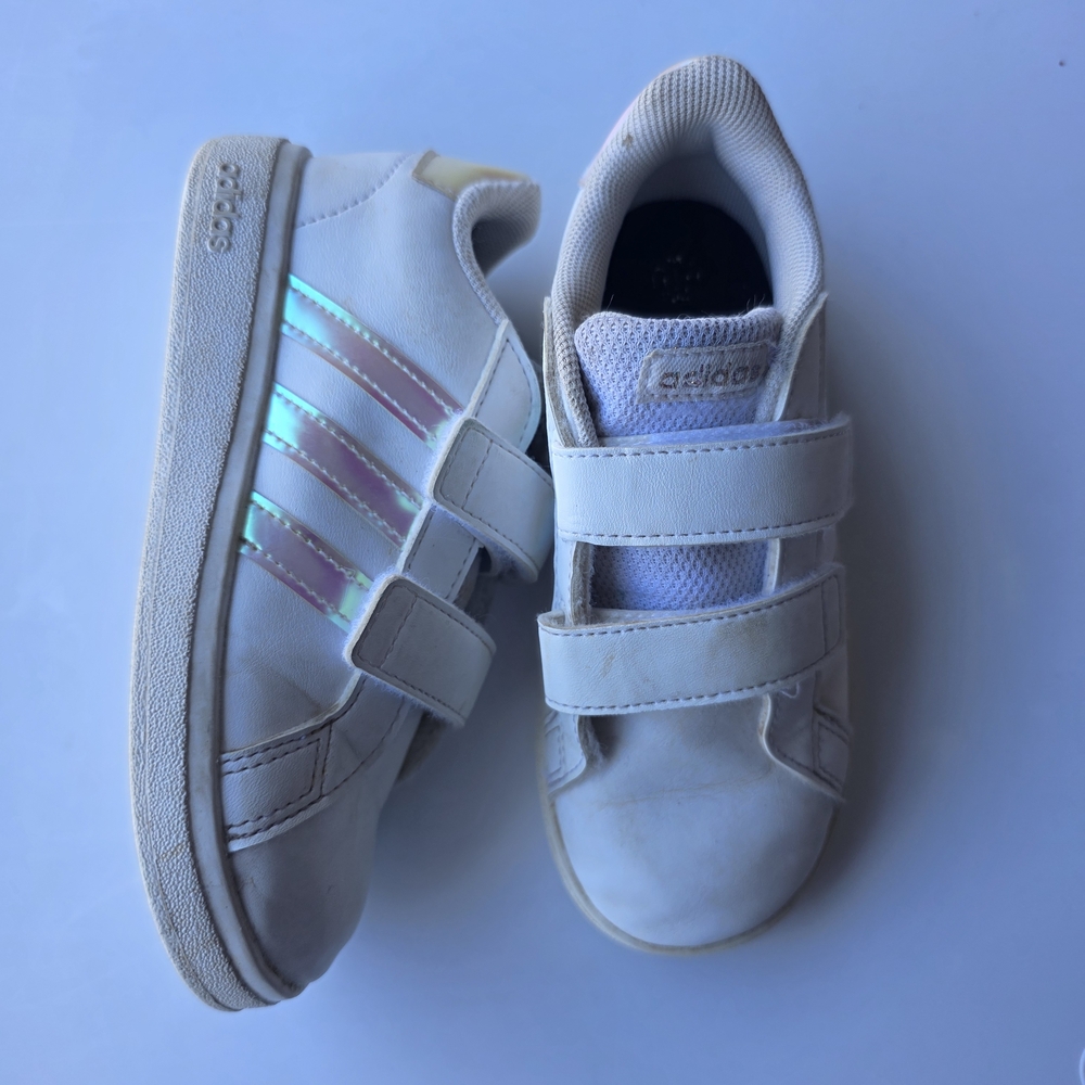 Adidas Kids White Sneakers